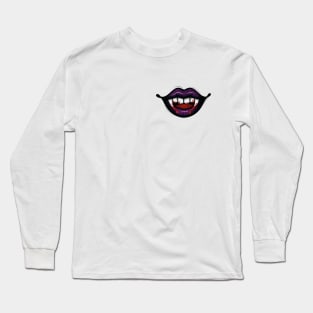 Purple vampire lips Long Sleeve T-Shirt